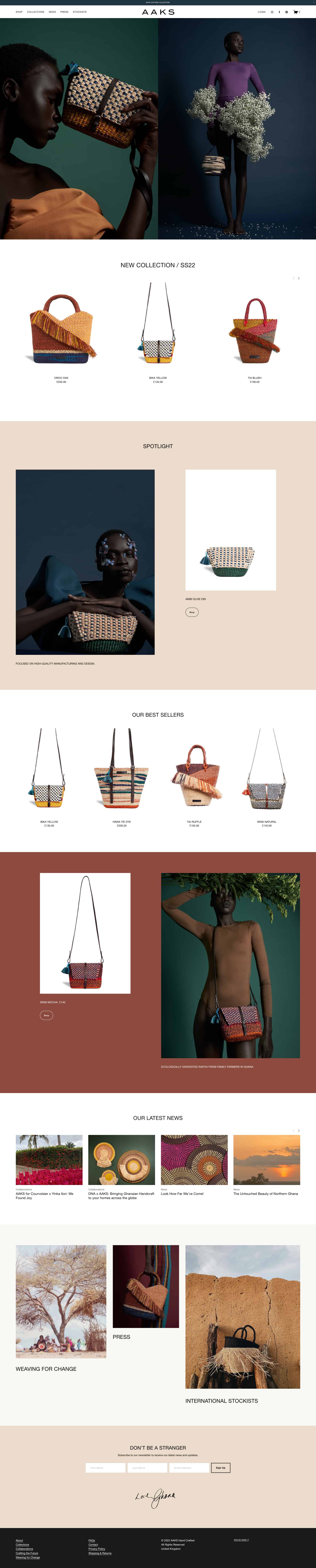 Squarespace Ecommerce Examples 2: 1st R.O.W. - Immersive UX with Minimalist Navigation